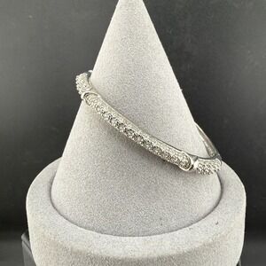 Vintage Avon Bracelet Silver Tone Rhinestone 6"
